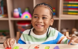 Child receiving a routine dental checkup at Open Bright Pediatric Dentistry, NYC